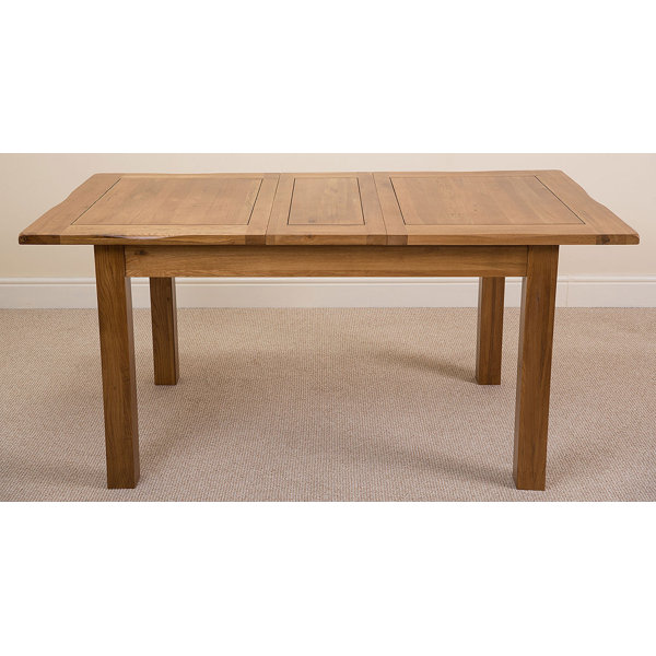 Rosalind Wheeler Florencia Solid Oak Dining Set with 4 Yale Chairs